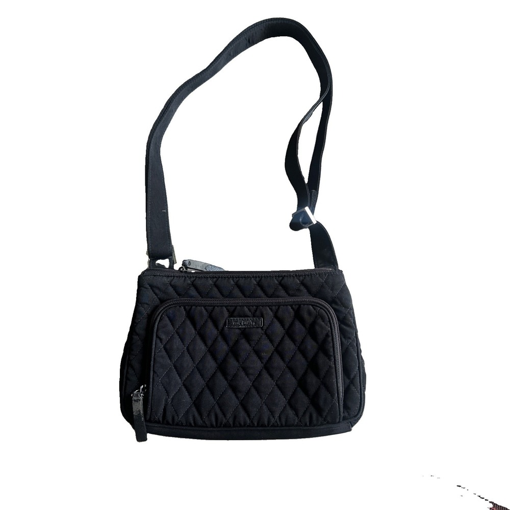 Vera Bradley Crossbody Purse Bag Solid Black